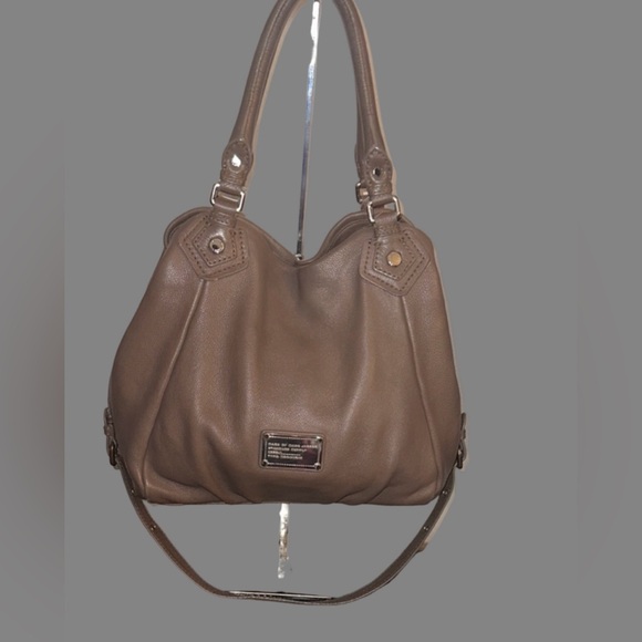 Marc by Marc Jacobs Classic Q Francesca Taupe Pebbled Leather Tote Hobo - Picture 3 of 16